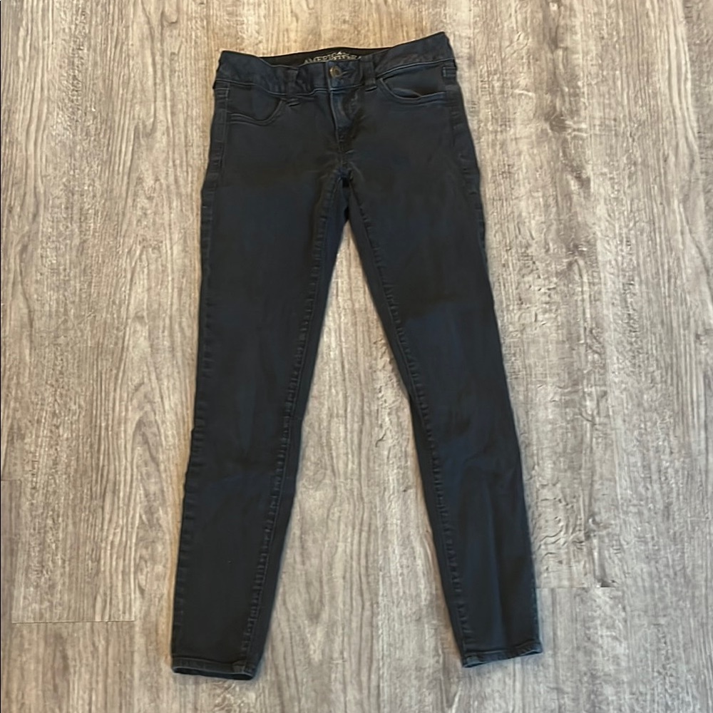 American Eagle Outfitters Black Skinny Jeans Stretchy Fit